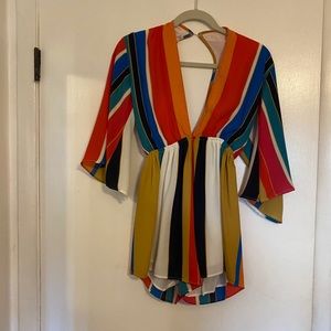 Multicolored romper